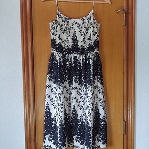 ANN TAYLOR black/white dress